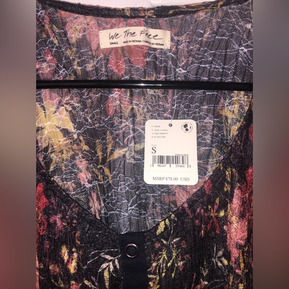Free People lace long sleeve shirt - Picture 4 of 8
